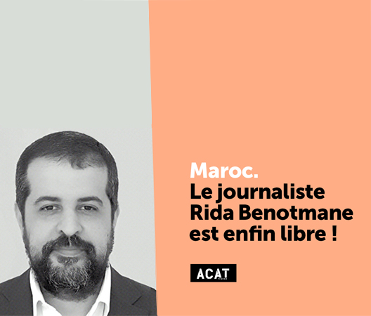 Le Journaliste Rida Benotmane Lib r Apr s Un An Et Demi De Prison ACAT