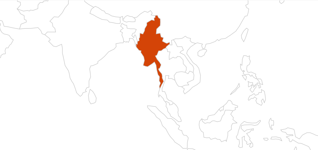 Carte Birmanie
