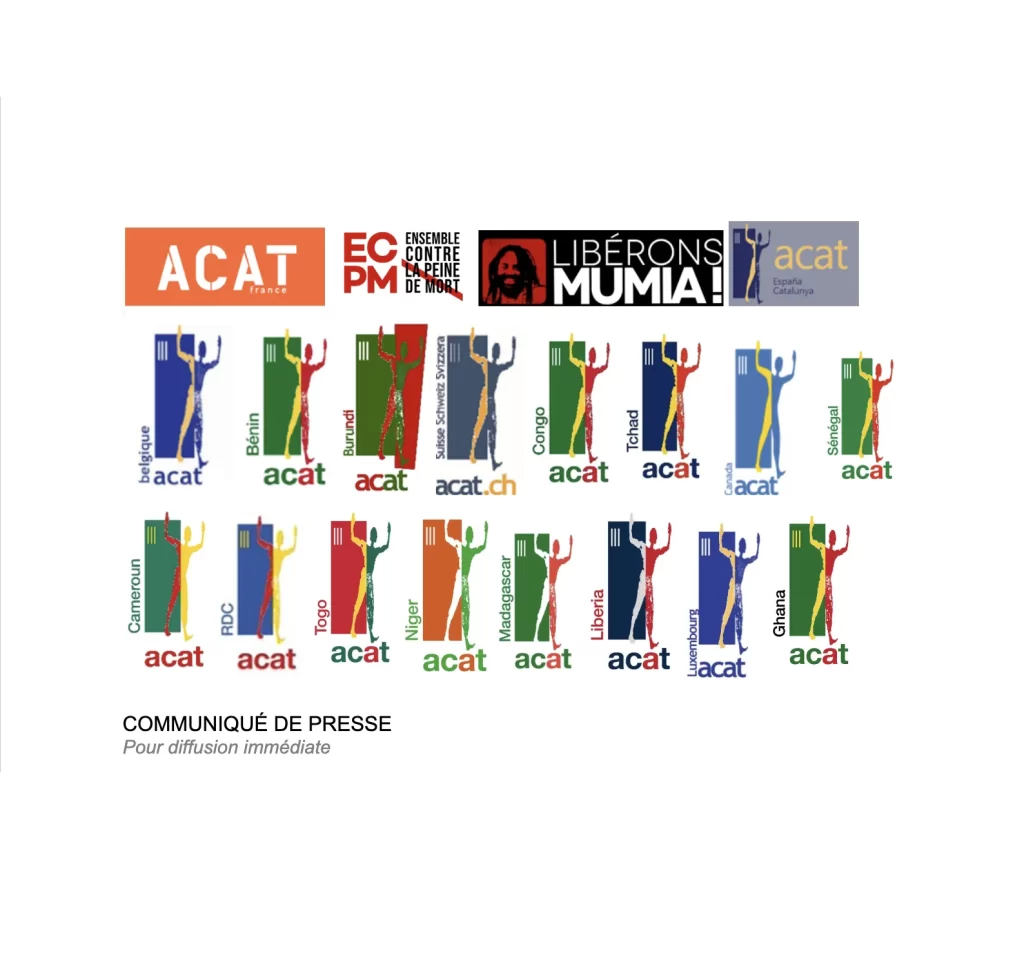 Logos des 20 associations engagées pour l'abolition de la peine de mort