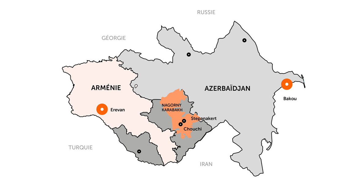 Carte-Arménie-Azerbaïdjan