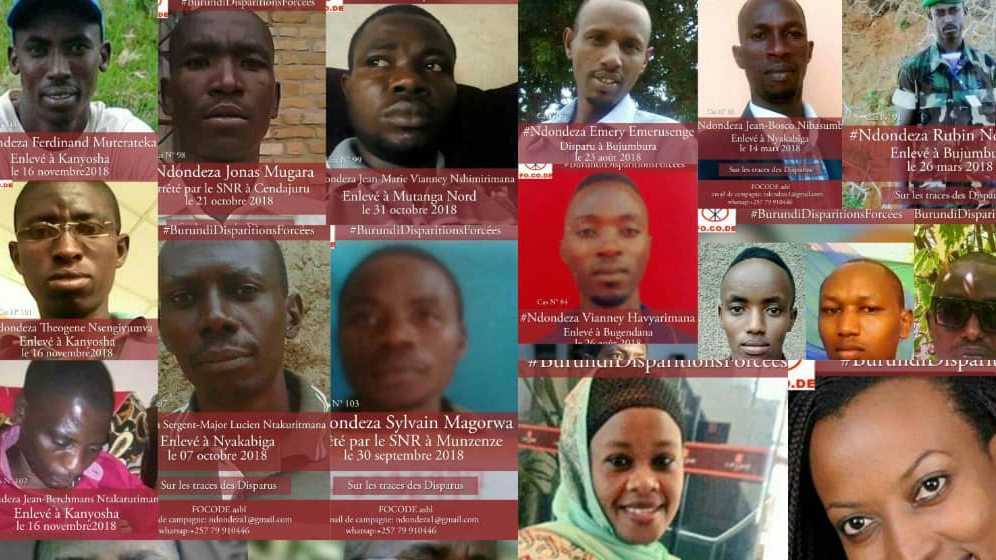 Disparitions forcées Burundi